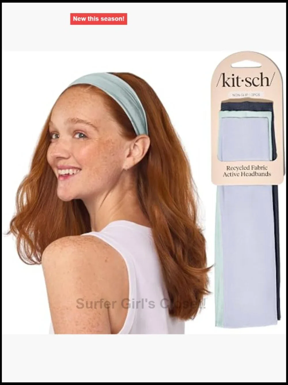Non Slip Sport Headbands for Women - Stretchy Running Headbands Yoga Gym